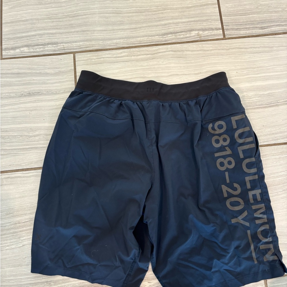 Lululemon Navy Athletic Shorts 9 inch inseam